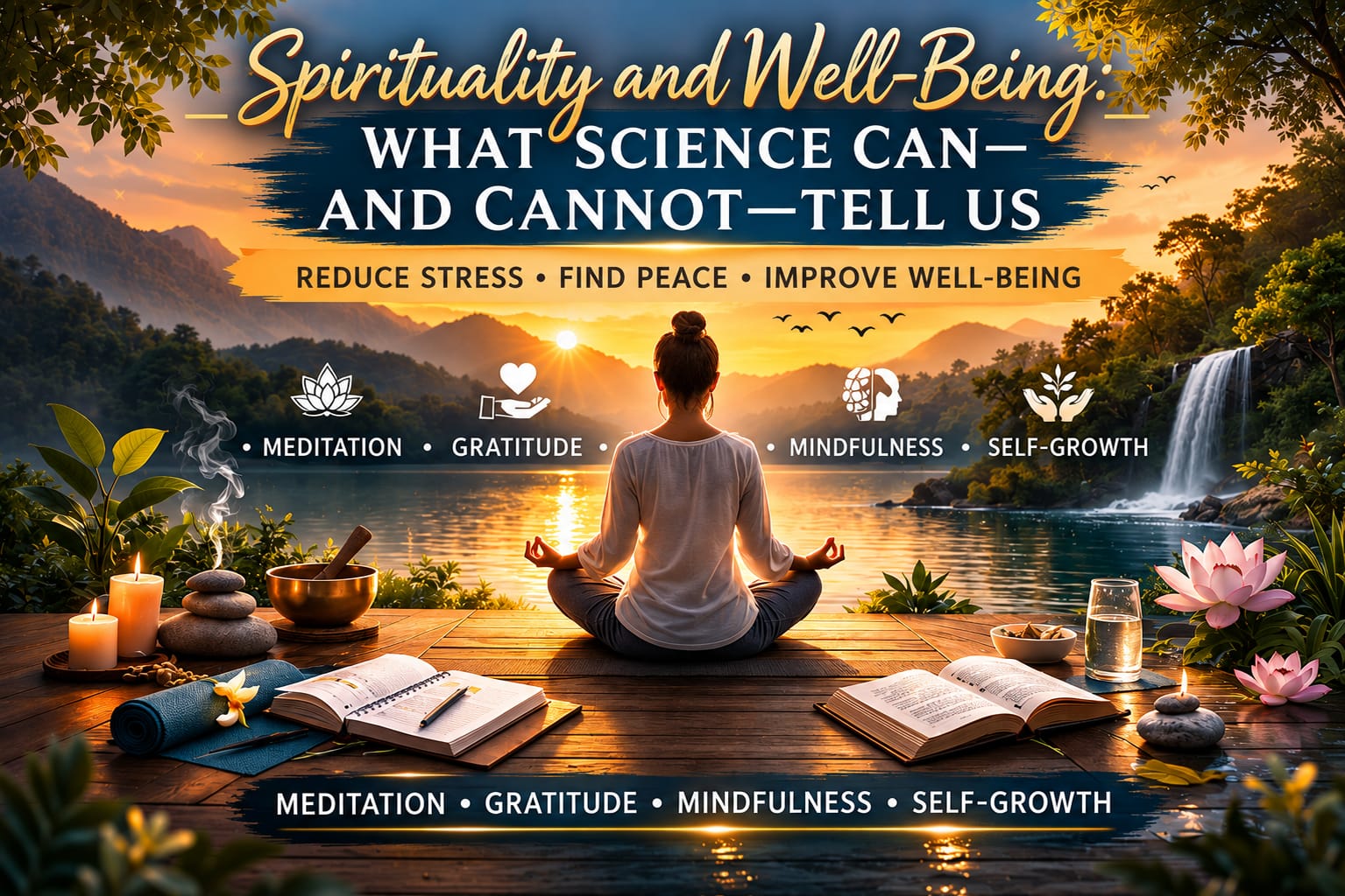 Older adult reflecting on spirituality, meaning and well-being, illustrating the relationship between personal beliefs, inner balance and healthy aging.