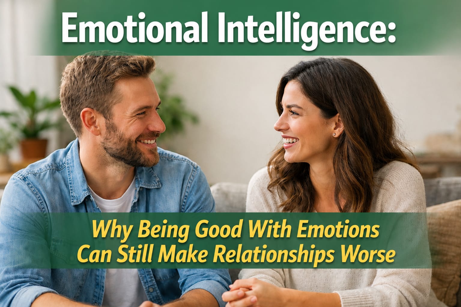 Two adults having an emotionally complex conversation, illustrating emotional intelligence, empathy, boundaries, communication and relationship conflict.