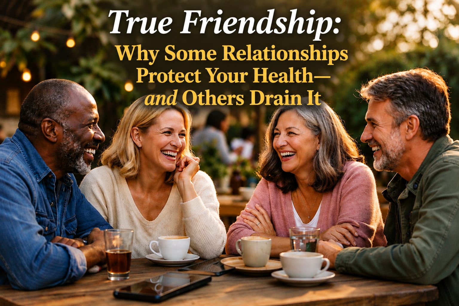 Adults over 50 sharing a meaningful friendship built on trust, emotional support, and social connection for healthy aging