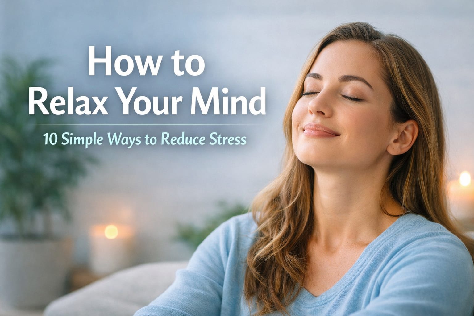 How to Relax Your Mind using meditation, deep breathing, mindfulness, and healthy daily habits to reduce stress naturally