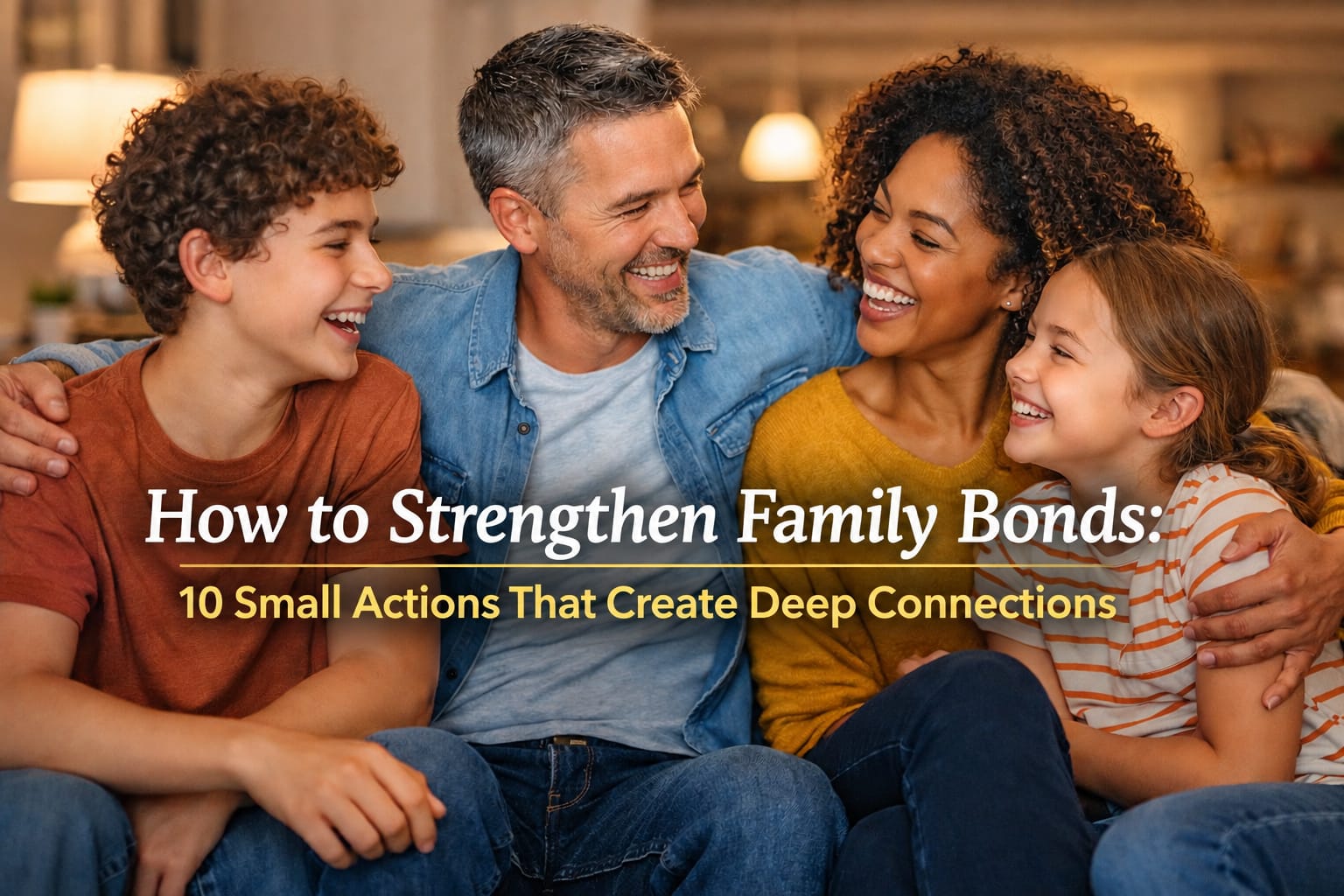 Family members spending meaningful time together and strengthening emotional bonds through connection and shared moments.