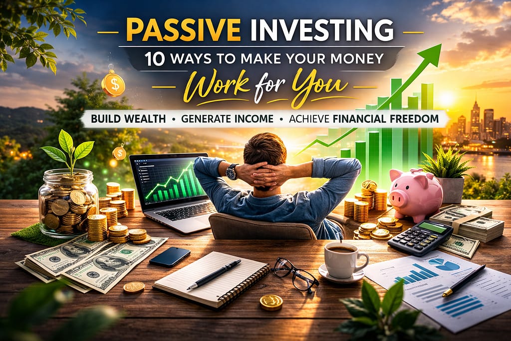 How to Create Passive Income through investing, dividend stocks, rental properties, online businesses, and multiple income streams
