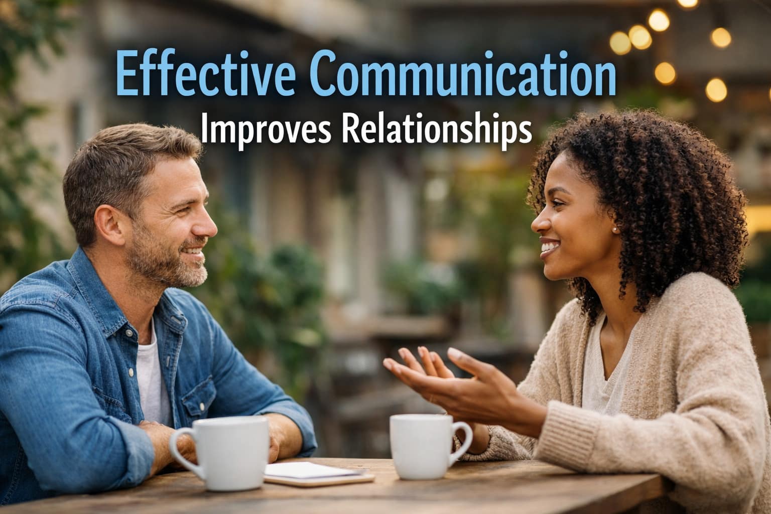 Effective Communication through active listening, empathy, clear expression, and healthy relationships