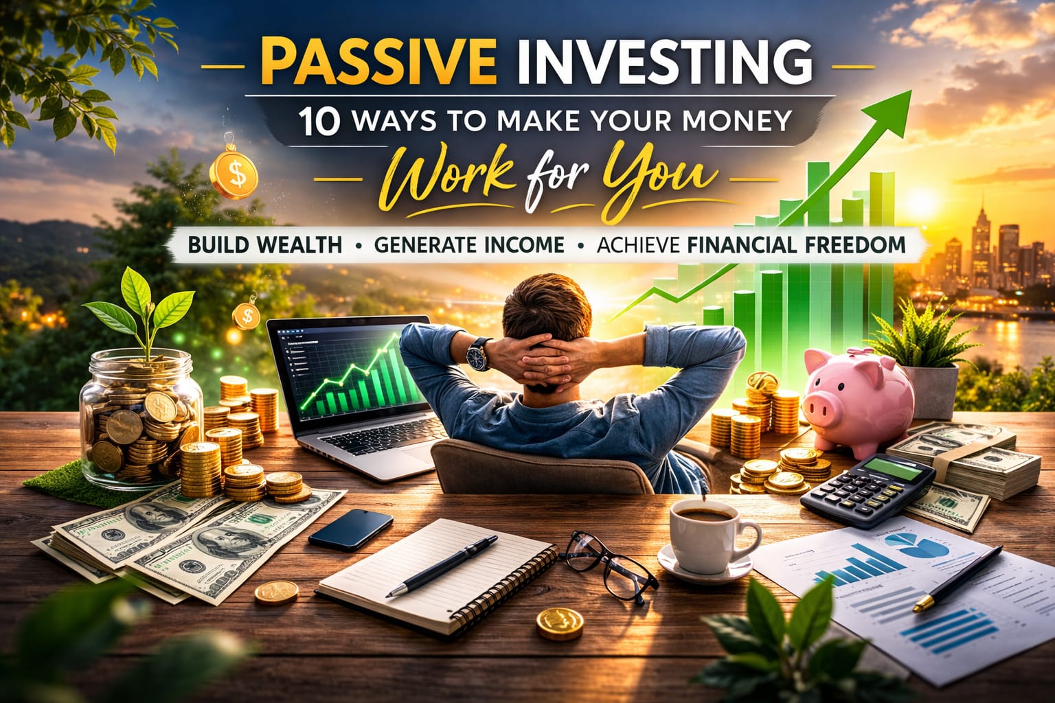 How to Create Passive Income through investing, dividend stocks, rental properties, online businesses, and multiple income streams